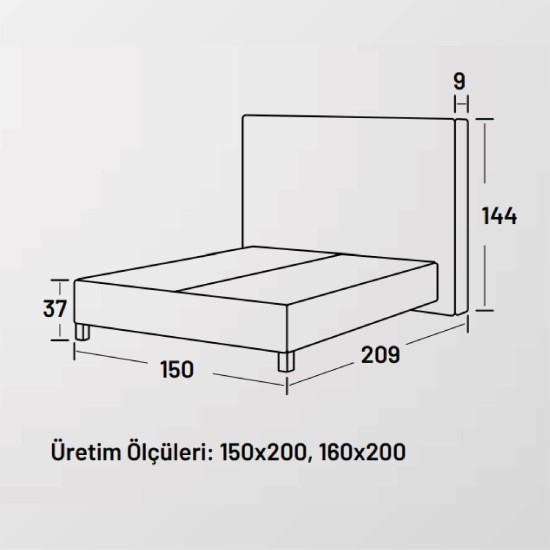 Komfort – Braunes Bett Und Wäsche - Set