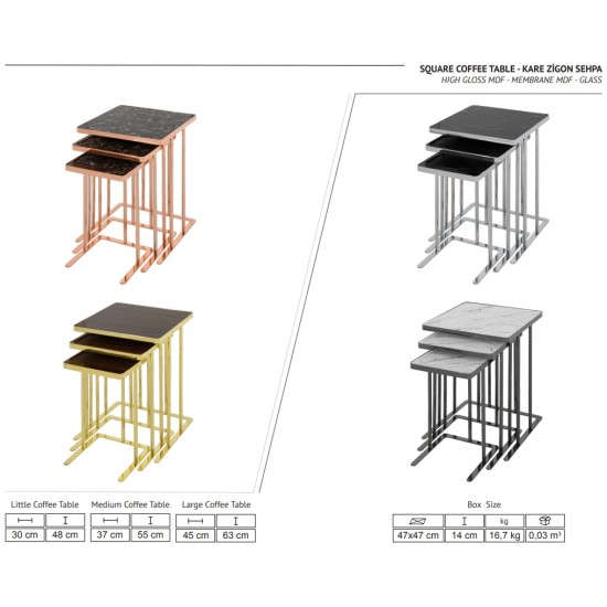 QUADRATISCHER COFFEE COUCHTISCH