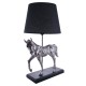 Pferdeleuchte Tischlampe Pferd Lampe Mustang / Silber